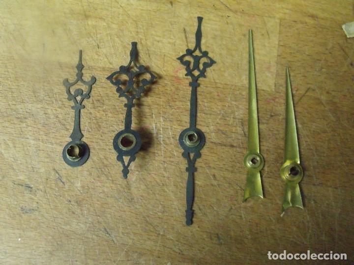 Ersatzteile f&uuml;r Uhren: 5 agujas antiguas 3 alfonsinas 2 dise&ntilde;o art-deco- lote 465