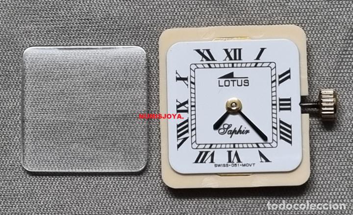Recambios de relojes: MAQUINA CON ESFERA TIJA CORONA Y CRISTAL RELOJ SE&Ntilde;ORA LOTUS ORO QUARTZ 976-001.