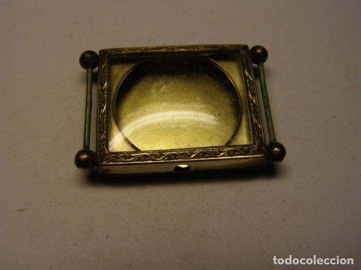 Recambios de relojes: Caja de antiguo reloj de pulsera placada en oro.