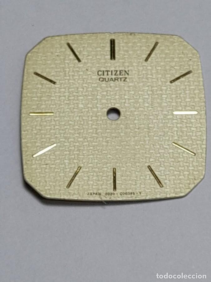 Recambios de relojes: Esfera - Citizen - color cava - 3 fotos y medidas - (cd-1R37B)