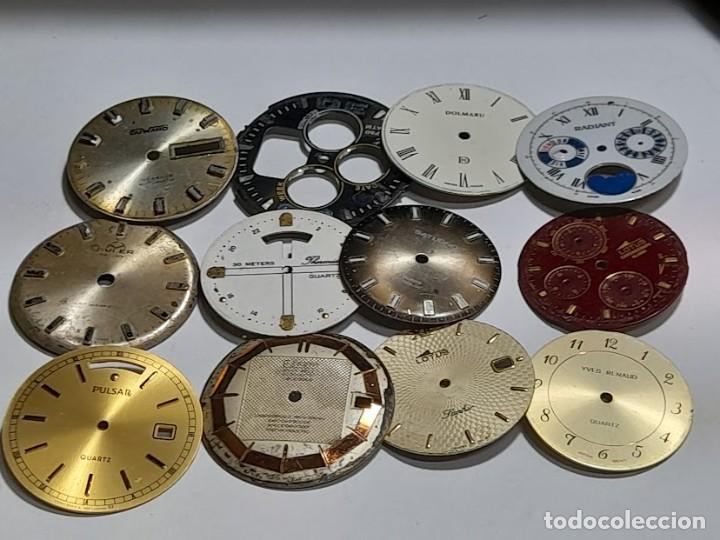 Pi&egrave;ces de rechange de montres et horloges: Lote de 12 esferas cab. con sus 2 patas - (cd-26PS12)