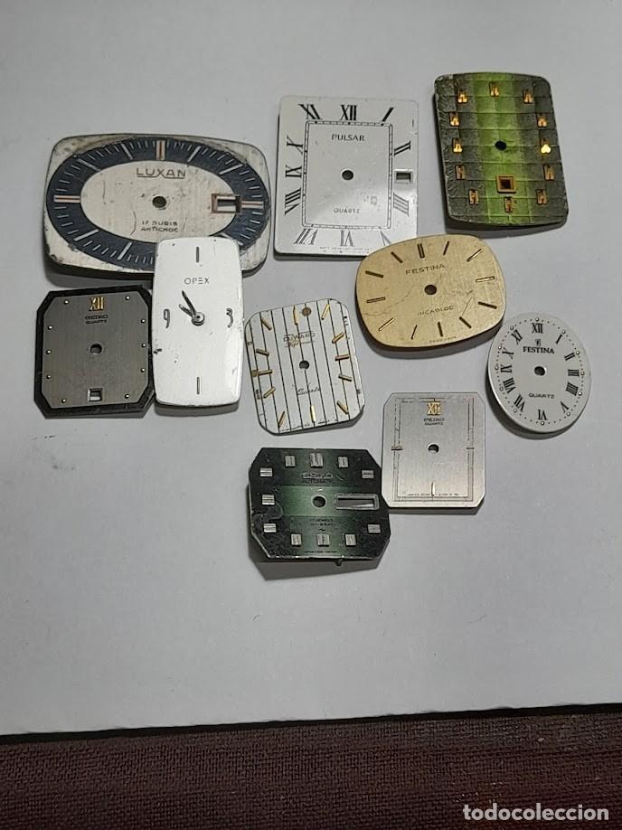 Pi&egrave;ces de rechange de montres et horloges: 10 Esferas con formas - (cd-HX29Y)