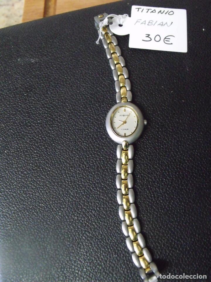 Ersatzteile f&uuml;r Uhren: antiguo reloj FABIAN-TITANIUM-para mujer-funciona