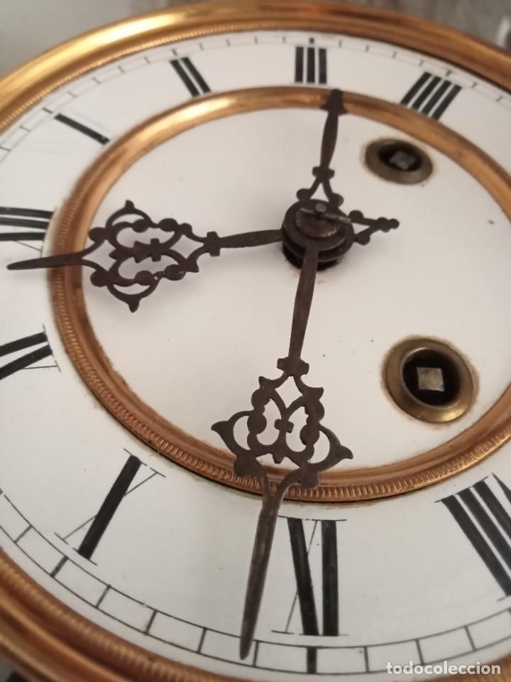 Maquinaria Reloj Pared Mecanismo Manecillas Negras