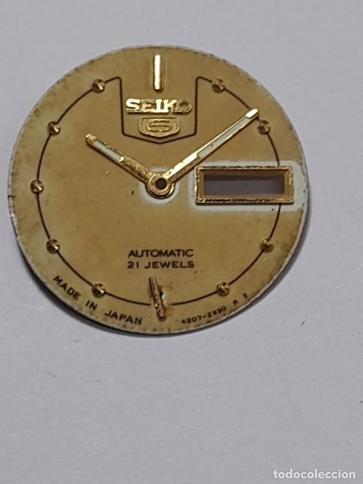 Spare Parts for Watches: Seiko - 4207B - esfera+agujas origen - diametro 17&acute;70 m/m - (cd-6944)