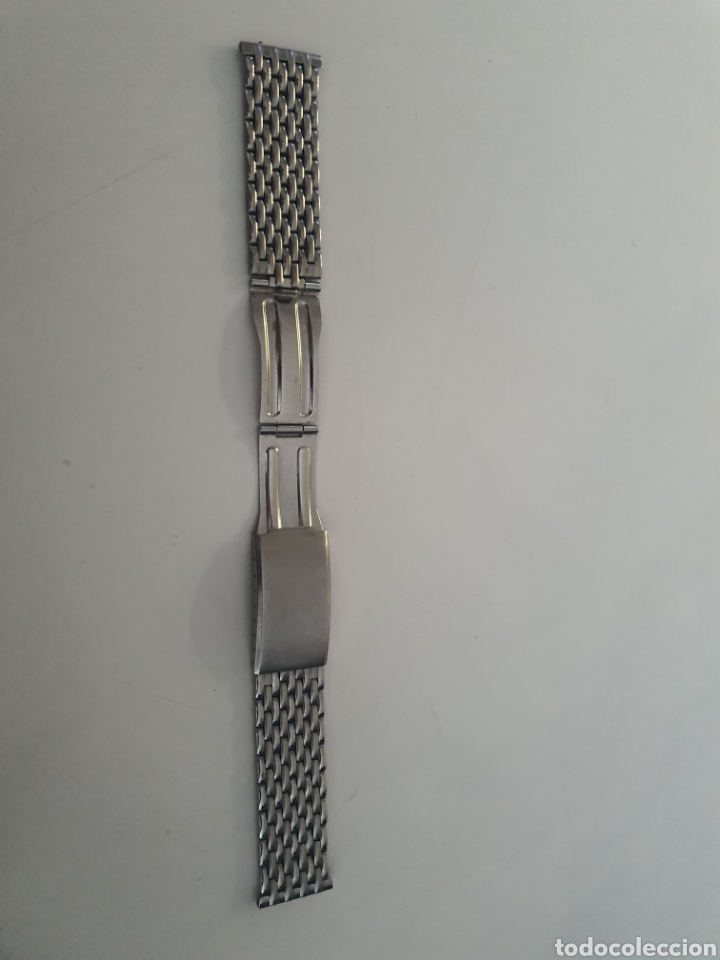 Pi&egrave;ces de rechange de montres et horloges: Antigua pulsera de reloj acero.