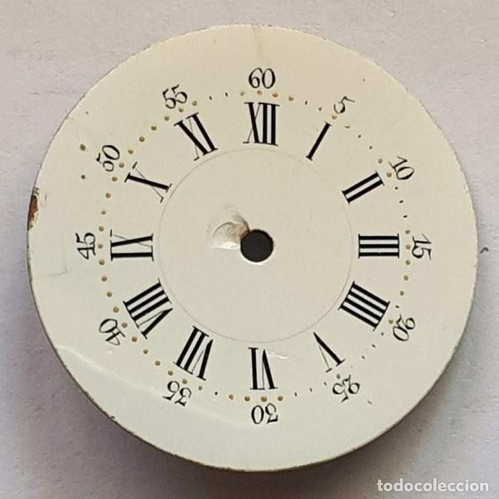 Recambios de relojes: DIAL PORCELANA DE RELOJ, DIAMETRO 28,46 - X