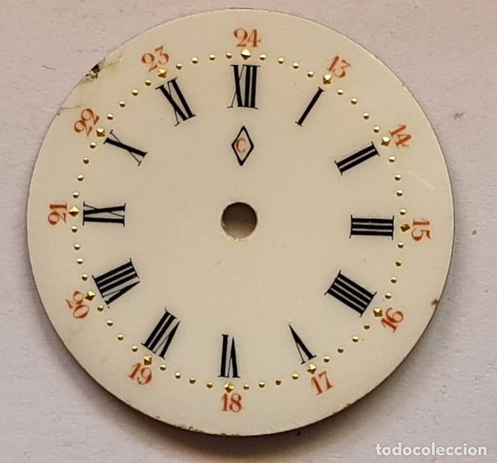 Pi&egrave;ces de rechange de montres et horloges: DIAL PORCELANA DE RELOJ, DIAMETRO 28,08 MM - X