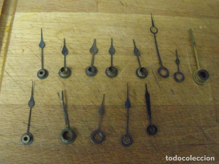 Recambios de relojes: 12 agujas originales para reloj de sobremesa o paed-lote 351-8