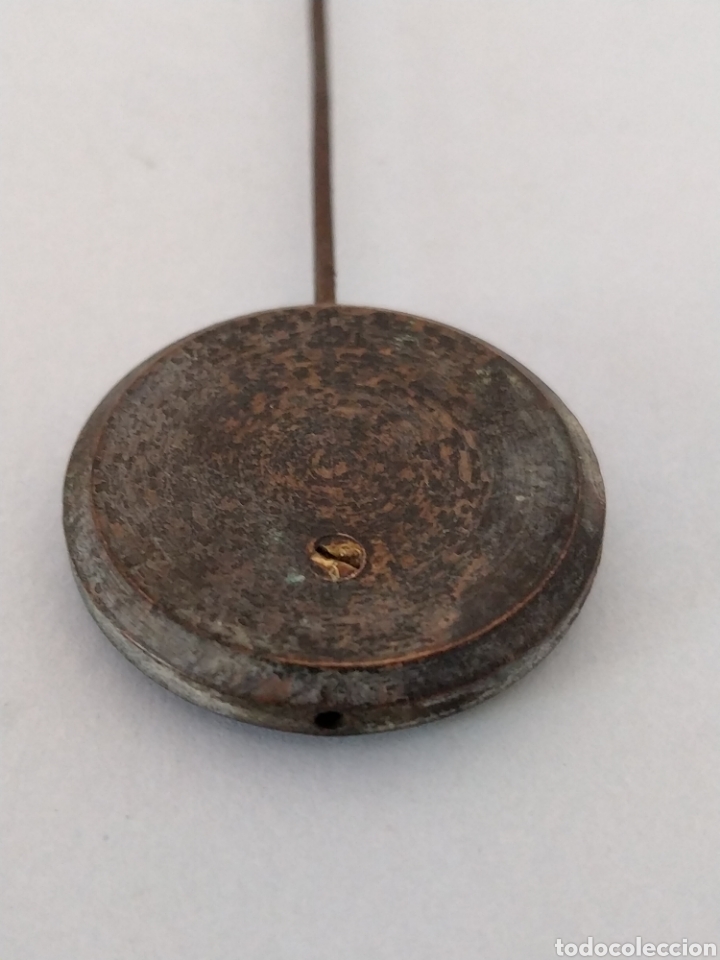 Recambios de relojes: P&Eacute;NDULO ANTIGUO PARA RELOJ DE PARED - Foto 4