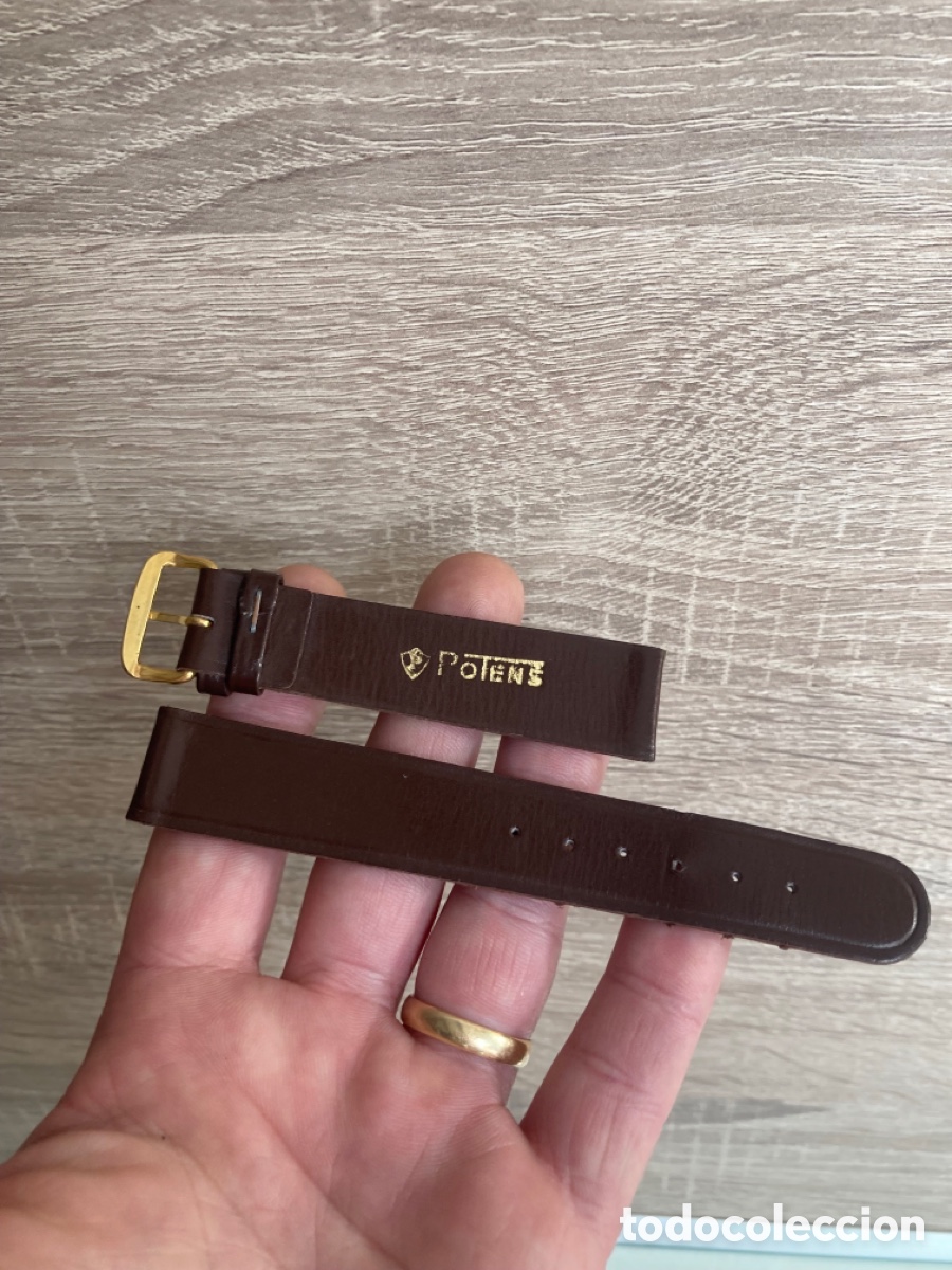 Recambios de relojes: Correa reloj potens 18 mm a estrenar antiguo stock de relojer&iacute;a