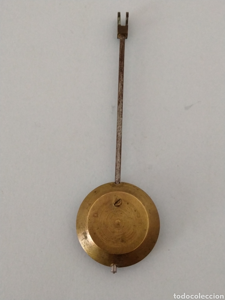 Recambios de relojes: ANTIGUO P&Eacute;NDULO PARA RELOJ DE SOBREMESA. - Foto 3