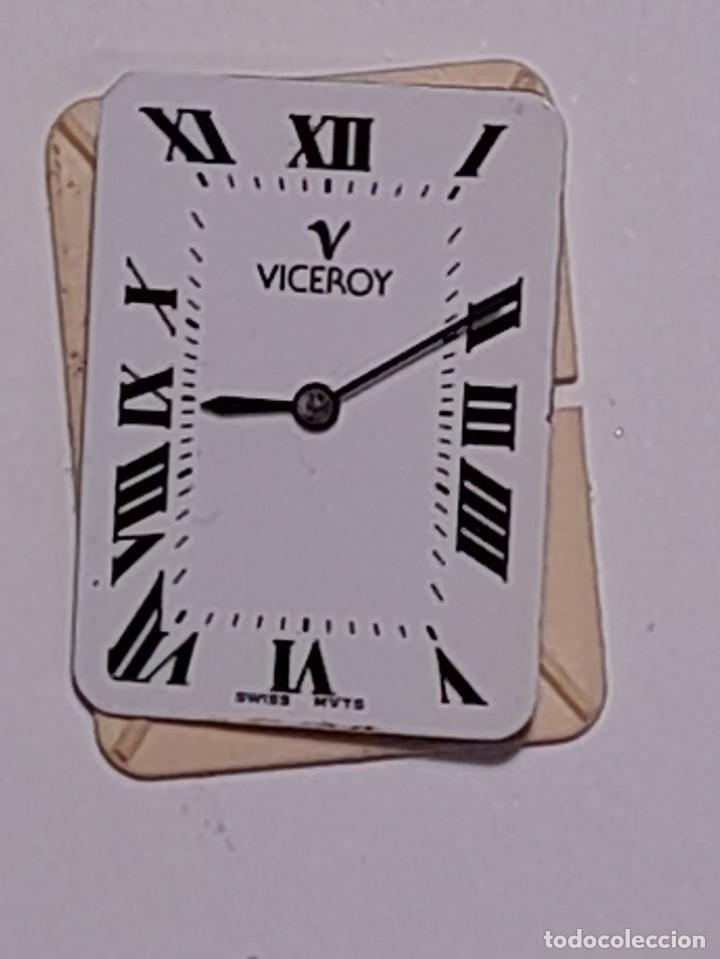 Pe&ccedil;as de reposi&ccedil;&atilde;o de rel&oacute;gios: Reloj de dama Viceroy - 3 - fotos y medidas, funcionando - (cd-6953)