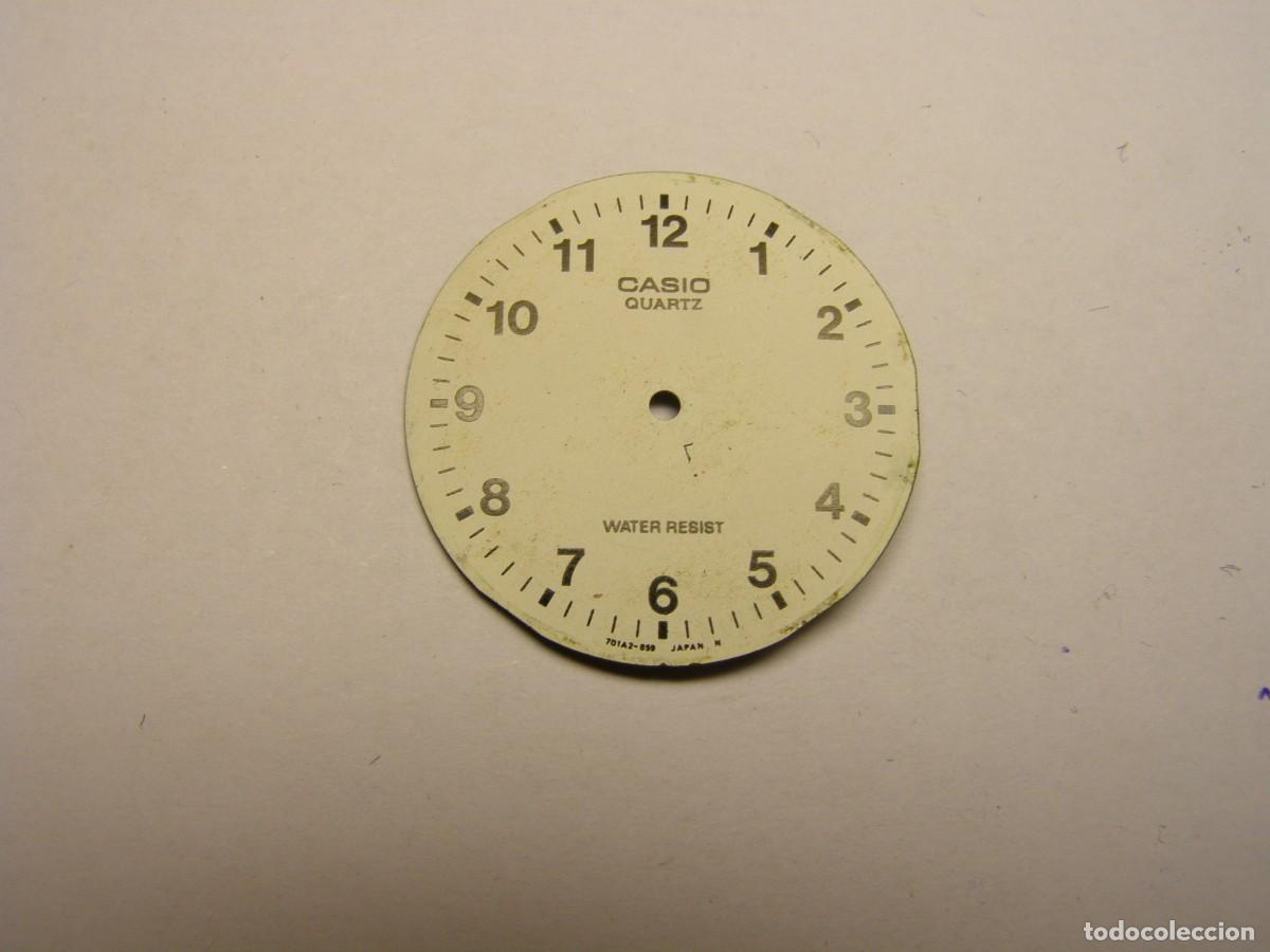Recambios de relojes: Esfera de reloj, marca CASIO. Siglo XX.