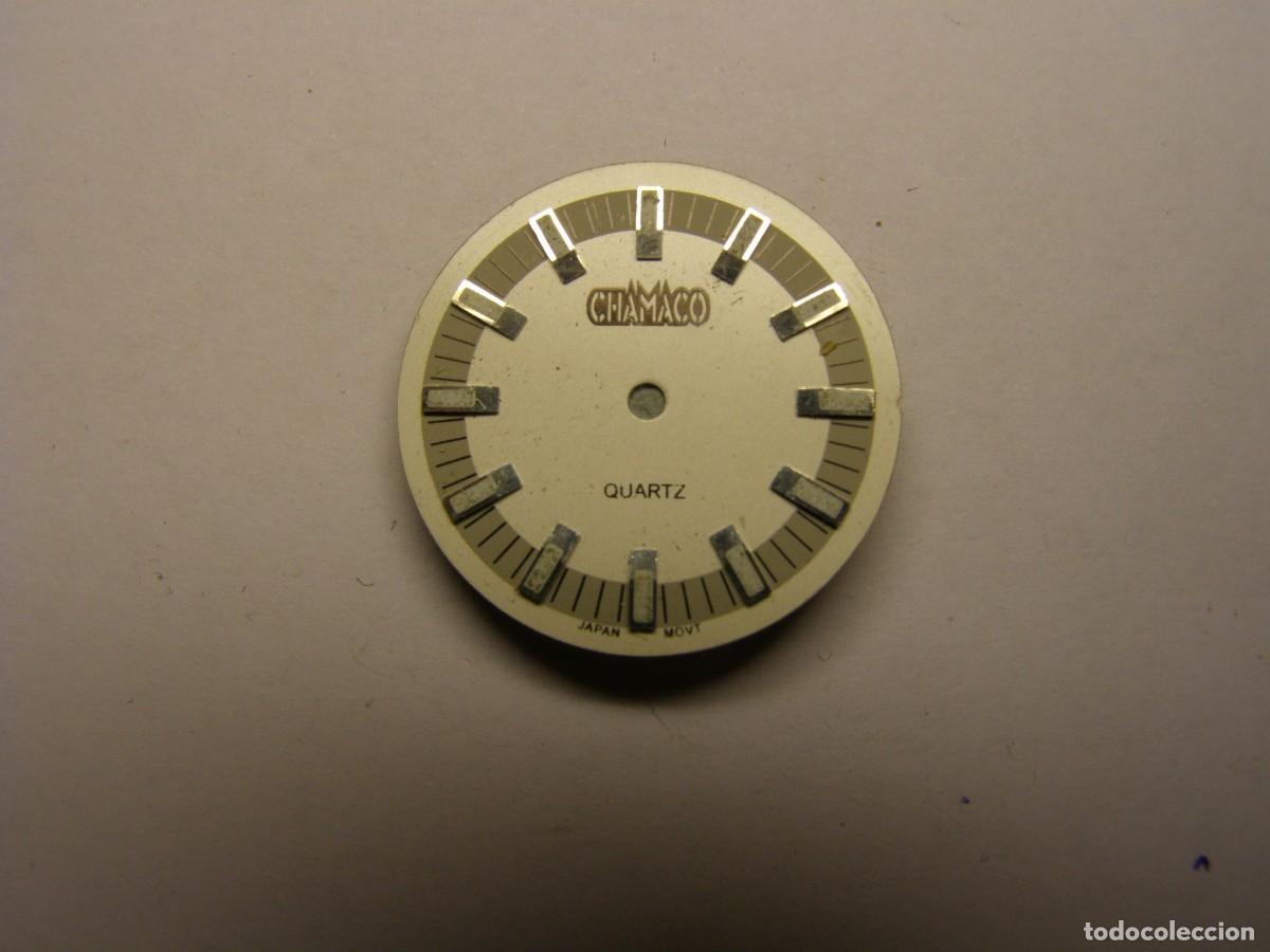 Recambios de relojes: Esfera de reloj, marca CHAMACO. Siglo XX.