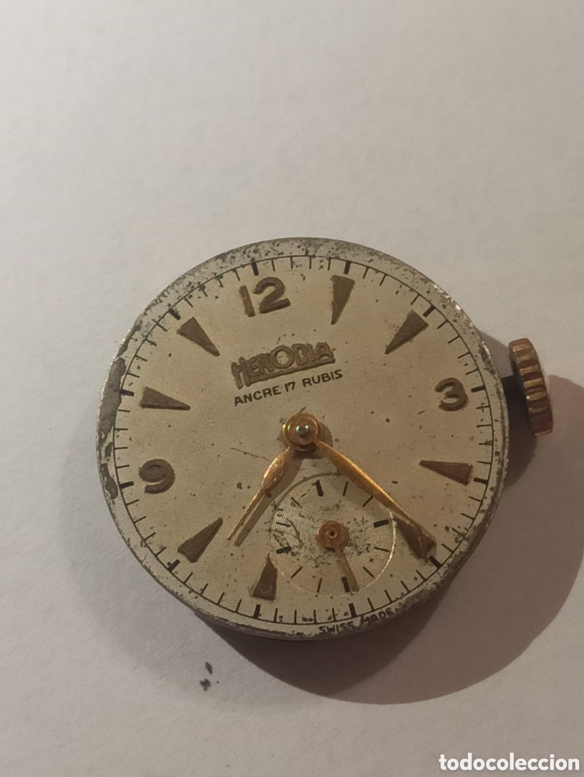 Pi&egrave;ces de rechange de montres et horloges: Esfera+mecanismo Herodia 17 Rub&iacute;es funciona