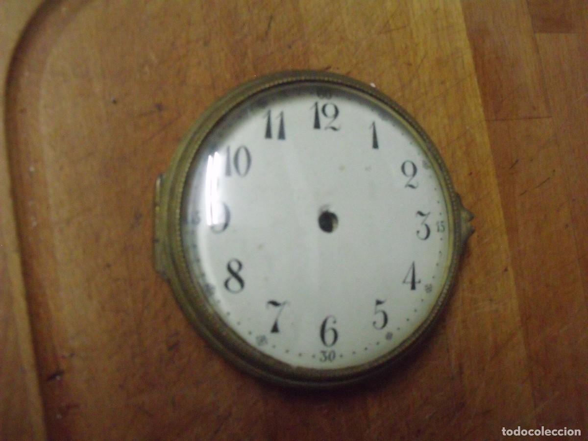Spare Parts for Watches: puerta delantera doble con cristal y esfera para maquinaria paris reloj sobremesa-lote 513