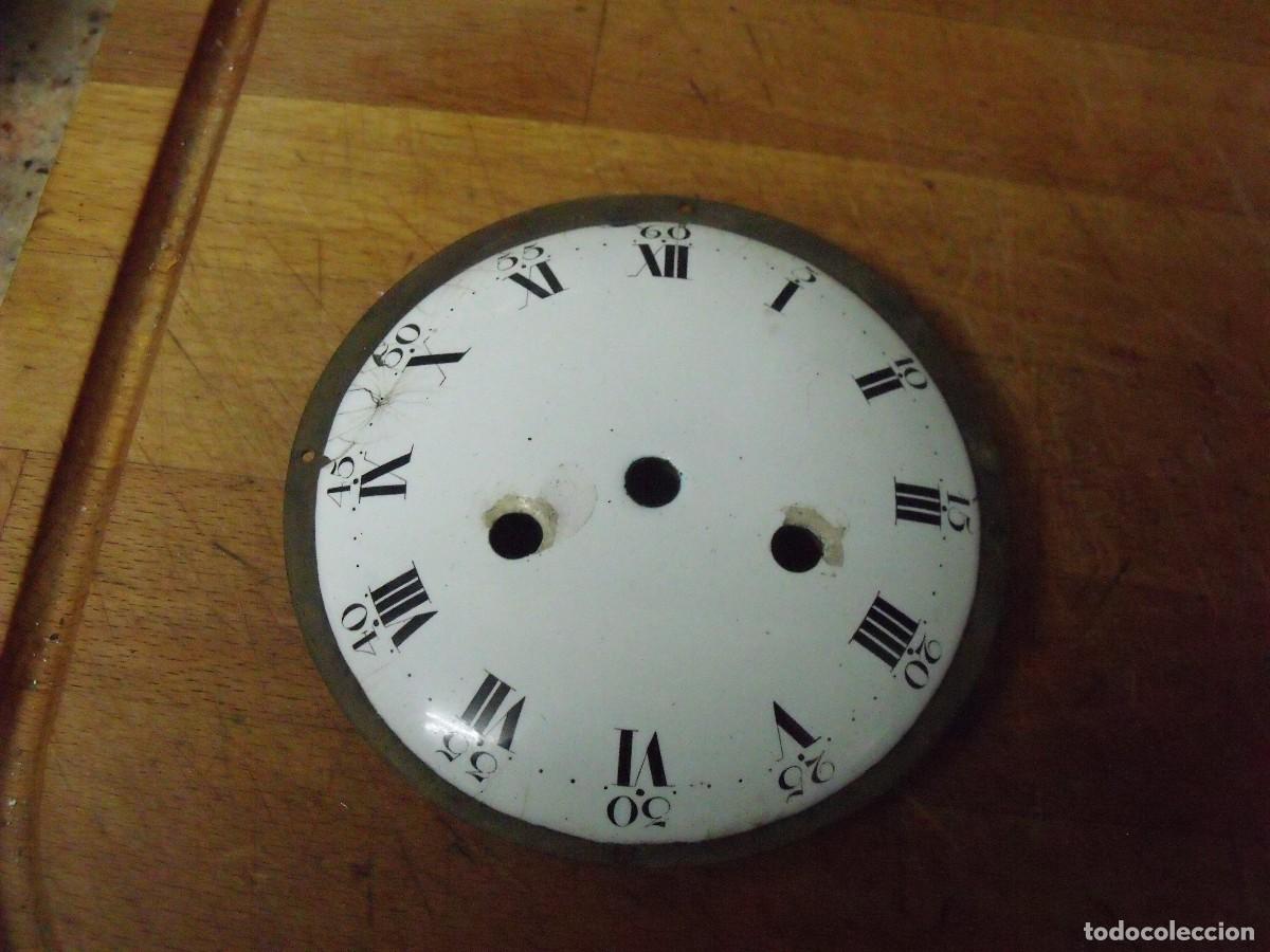 Recambios de relojes: esfera en porcelana para maquinarias paris reloj sobremesa antigua- lote 513