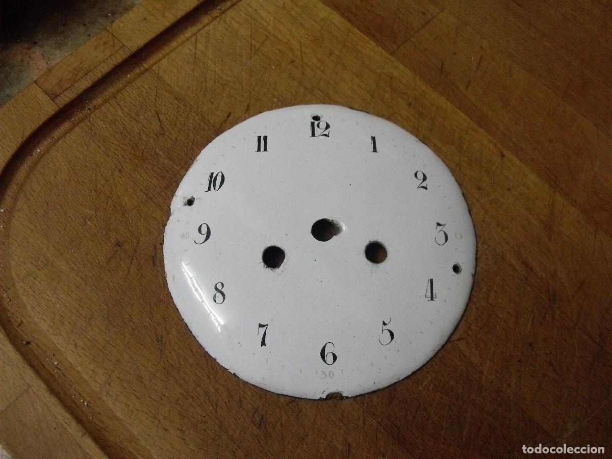 Recambios de relojes: antigua esfera de porcelana para reloj sobremesa- maquina Paris- lote 513