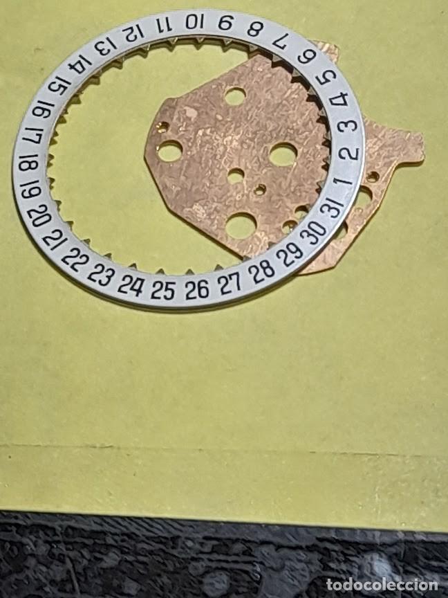 Pe&ccedil;as de reposi&ccedil;&atilde;o de rel&oacute;gios: Peseux - 7016 - disco calendario+placa sujepci&oacute;n - (cd-6981B)