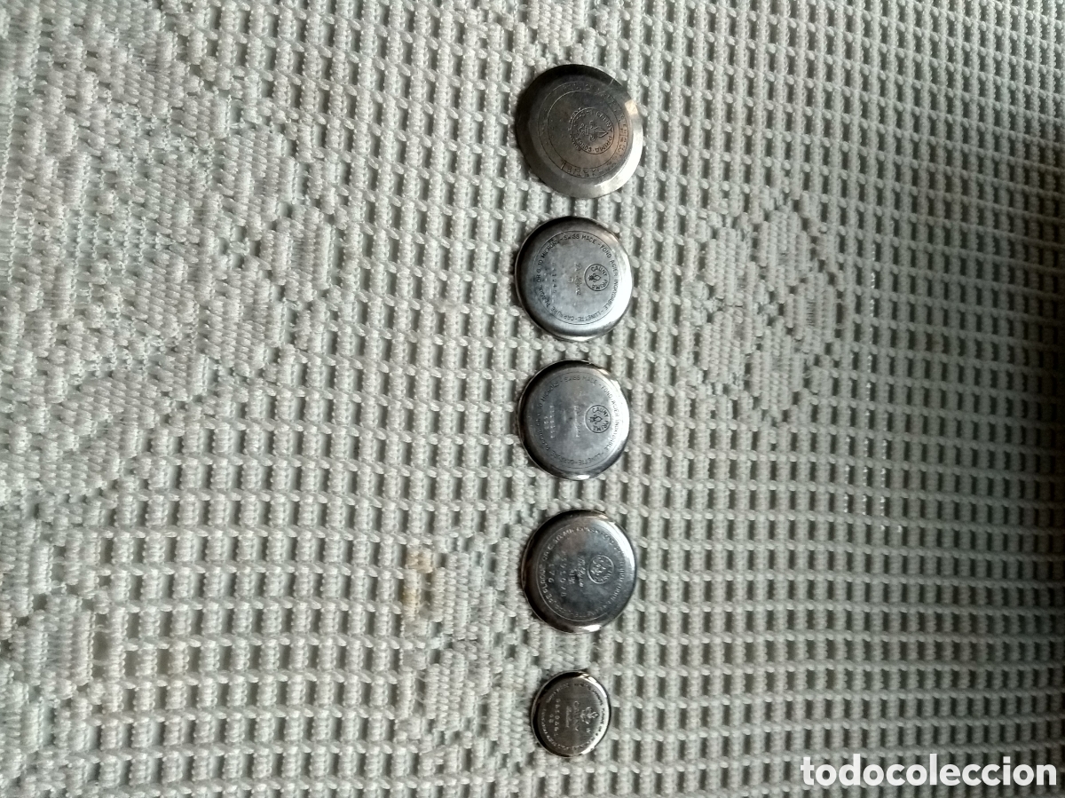 Recambios de relojes: CINCO TAPAS RELOJ CAUNY PRIMA - Foto 1