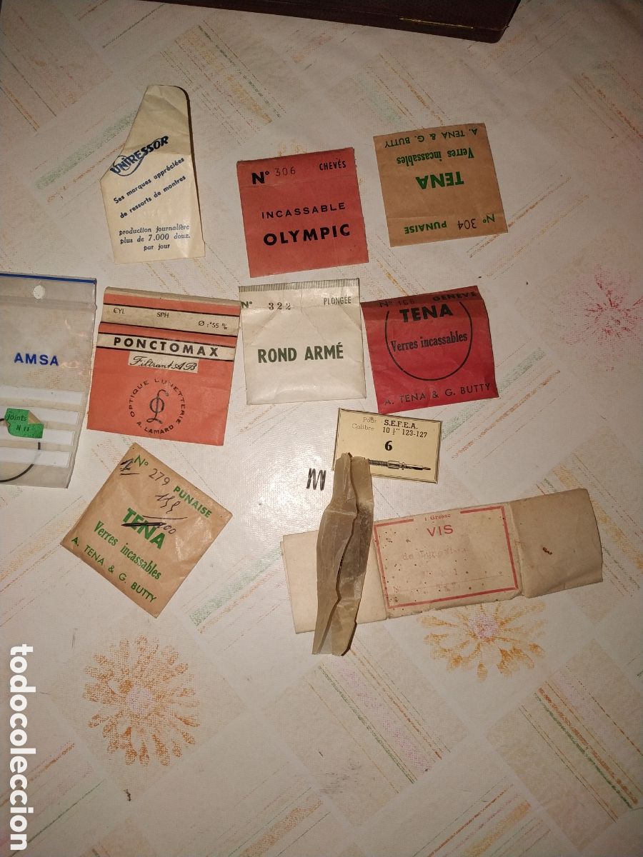 Spare Parts for Watches: Recambios de antiguo taller relojero