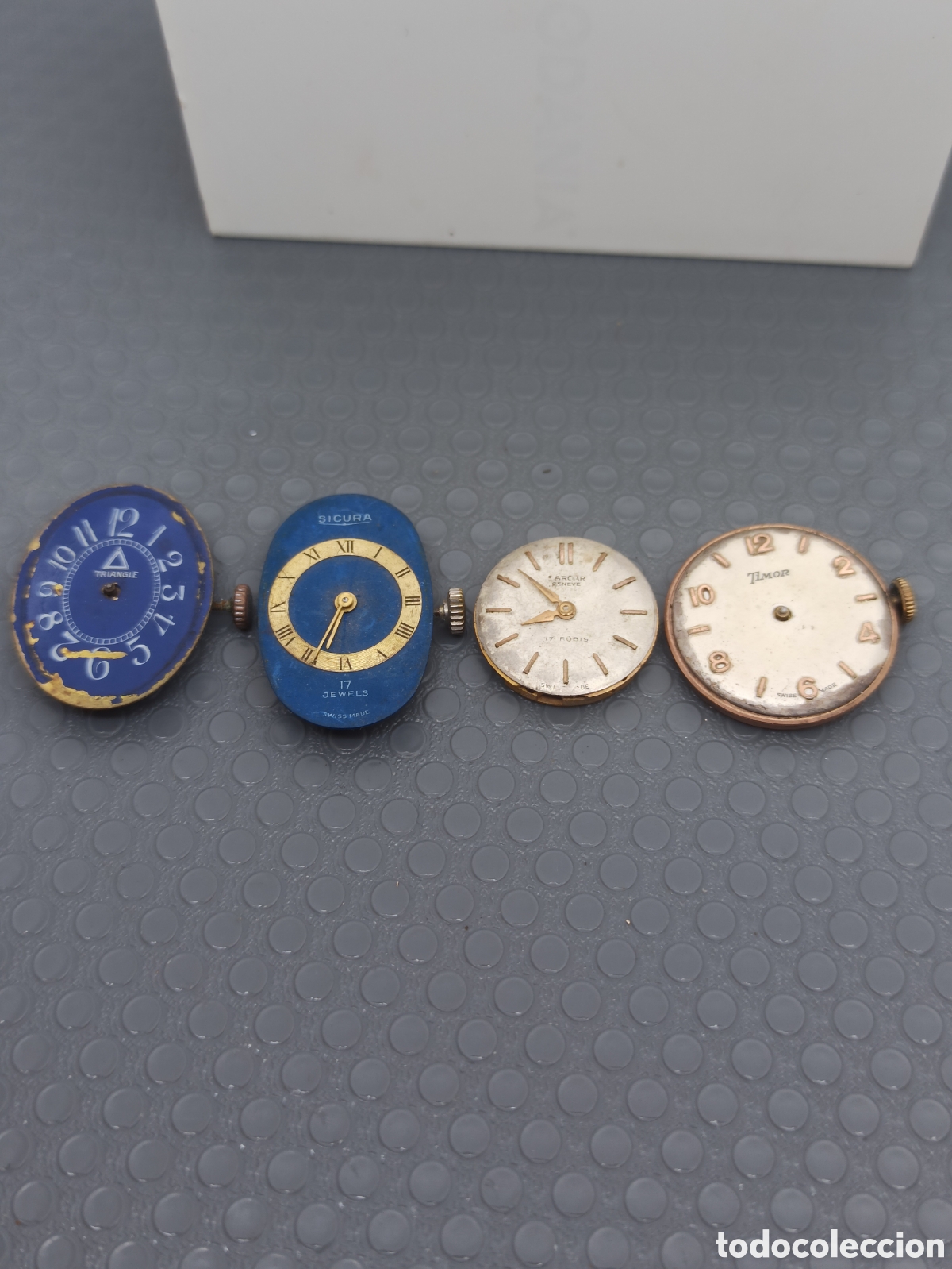Recambios de relojes: Lote de 4 mecanismos+esferas - Foto 1