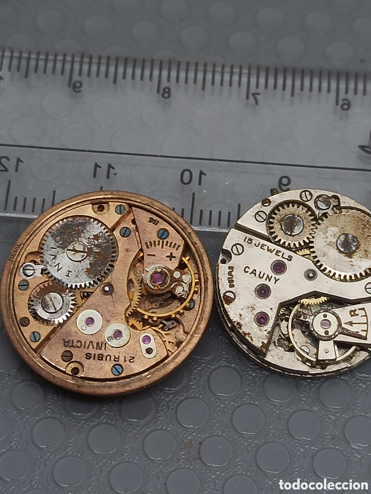 Recambios de relojes: Lote de 2 mecanismos Cauny.Invicta - Foto 2