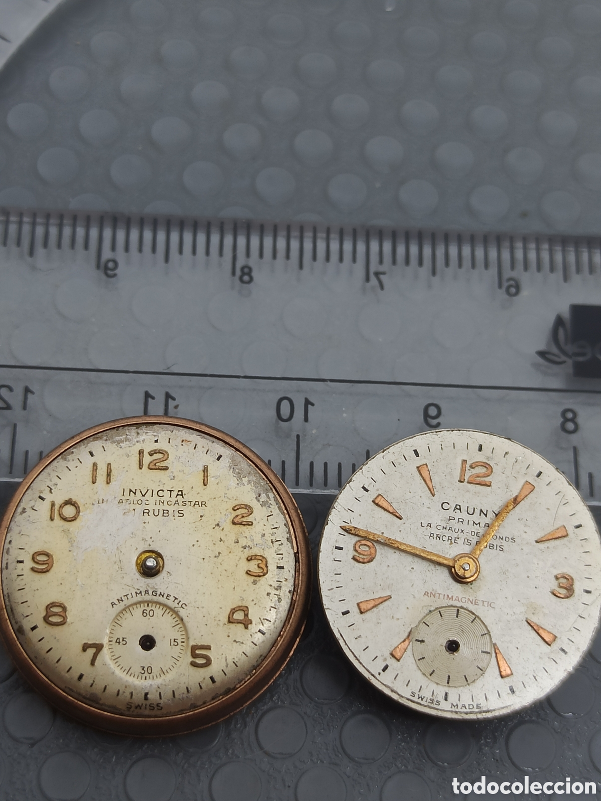 Recambios de relojes: Lote de 2 mecanismos Cauny.Invicta - Foto 1