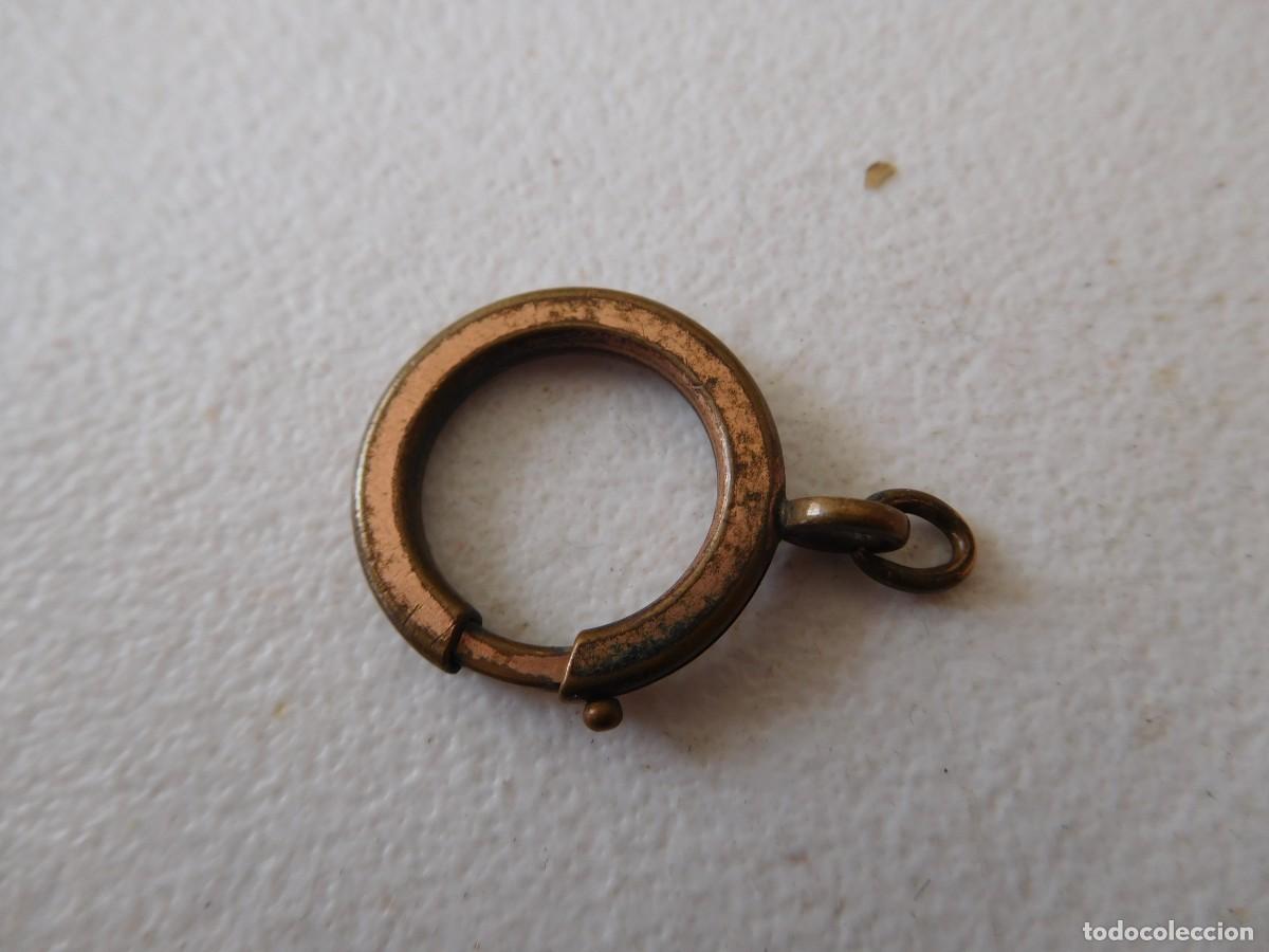 Recambios de relojes: Argolla antigua para cadena de reloj de bolsillo - Foto 1