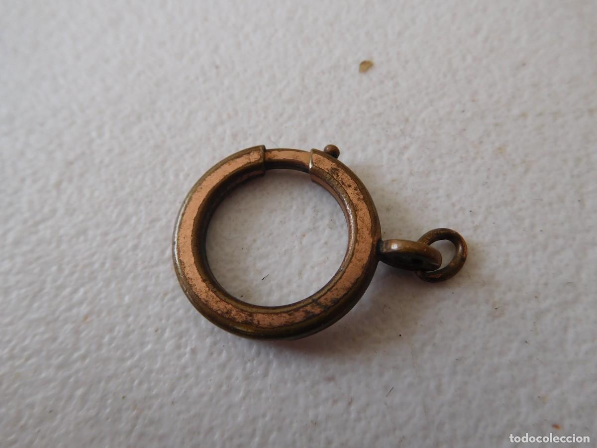 Recambios de relojes: Argolla antigua para cadena de reloj de bolsillo - Foto 2