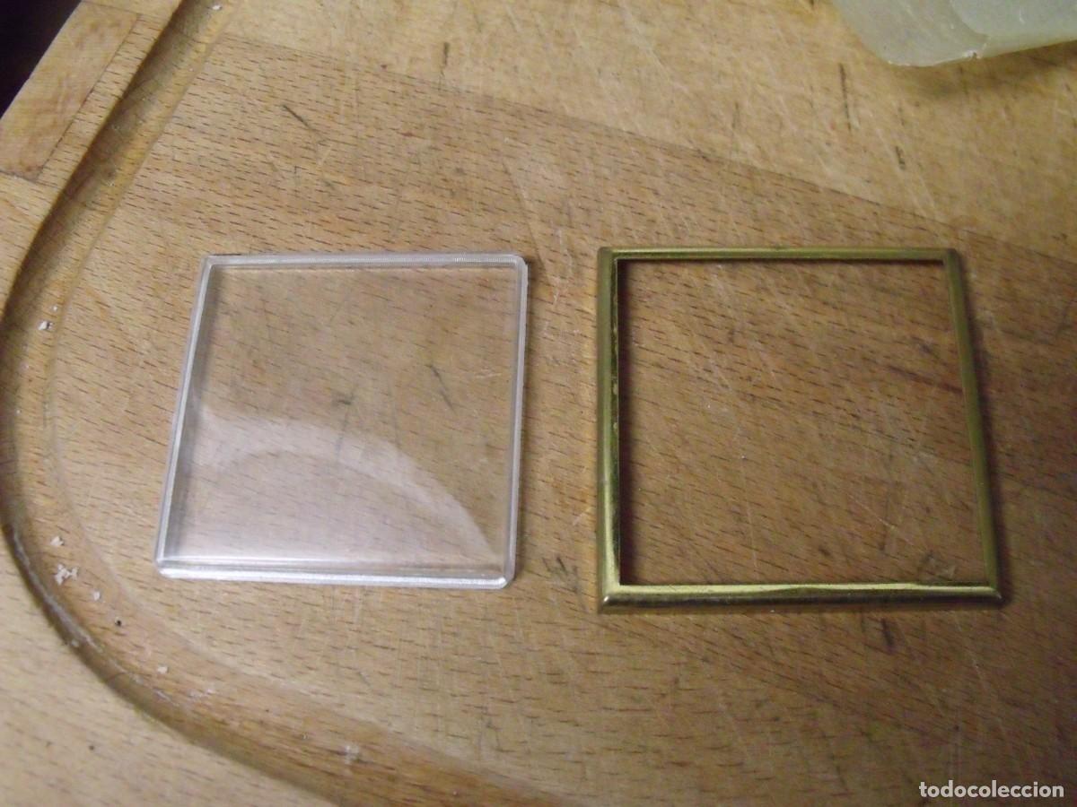 Spare Parts for Watches: un marco dorado y 2 cristales en plexi-lote 528