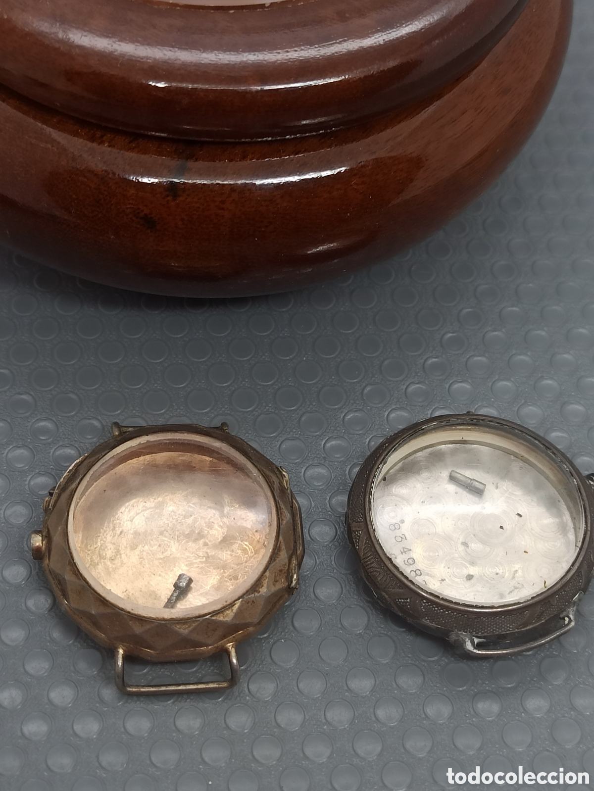 Recambios de relojes: Lote de 2 Cajas de reloj en plata de Ley