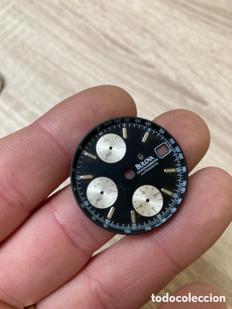 Recambios de relojes: Esfera reloj bulova autom&aacute;tico crono - Foto 2