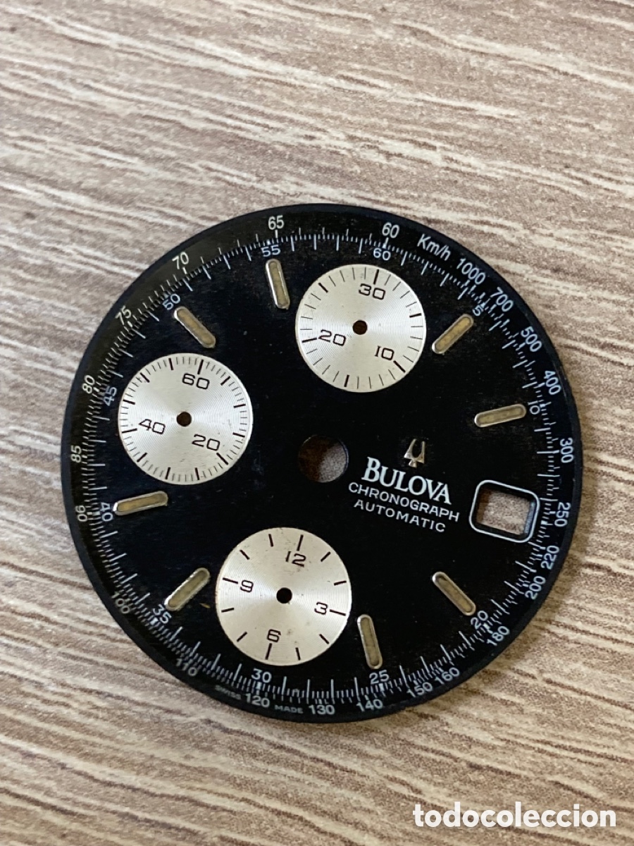 Recambios de relojes: Esfera reloj bulova autom&aacute;tico crono - Foto 3