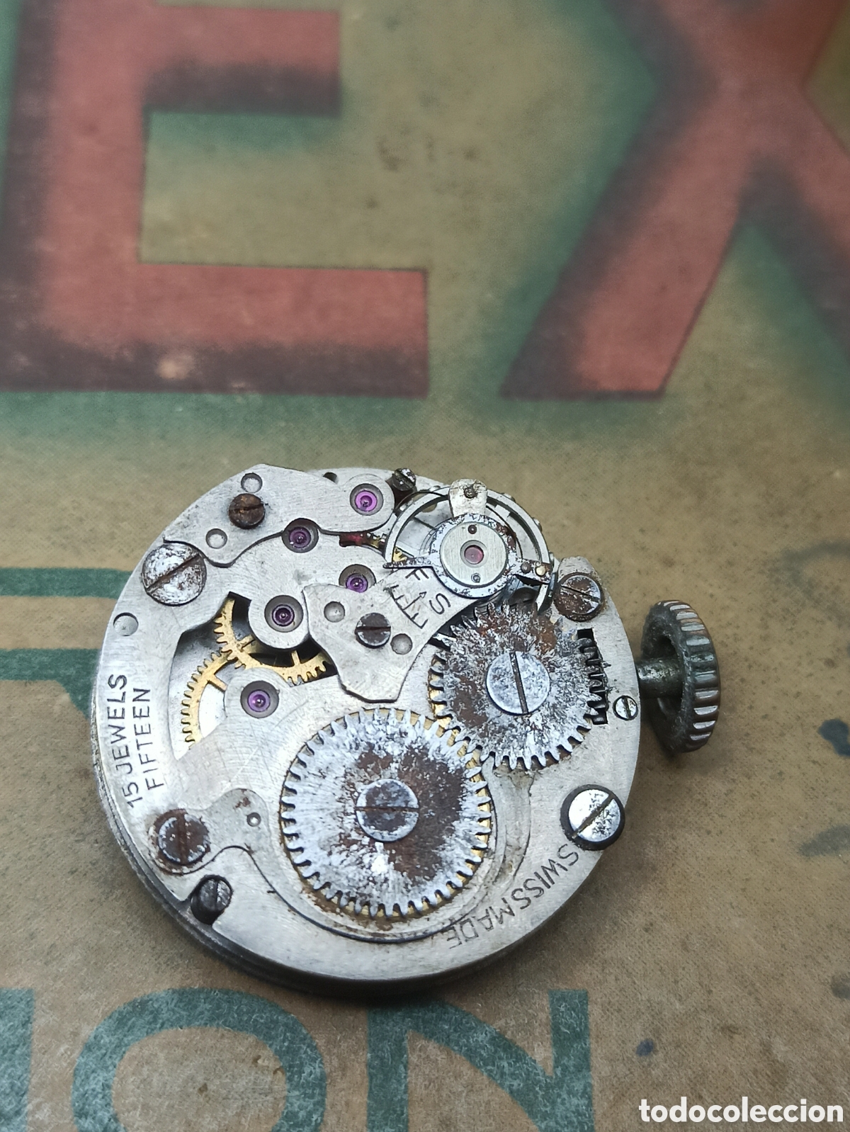 Ersatzteile f&uuml;r Uhren: Mecanismos cuerda manual 15 Jewels desconozco el calibre