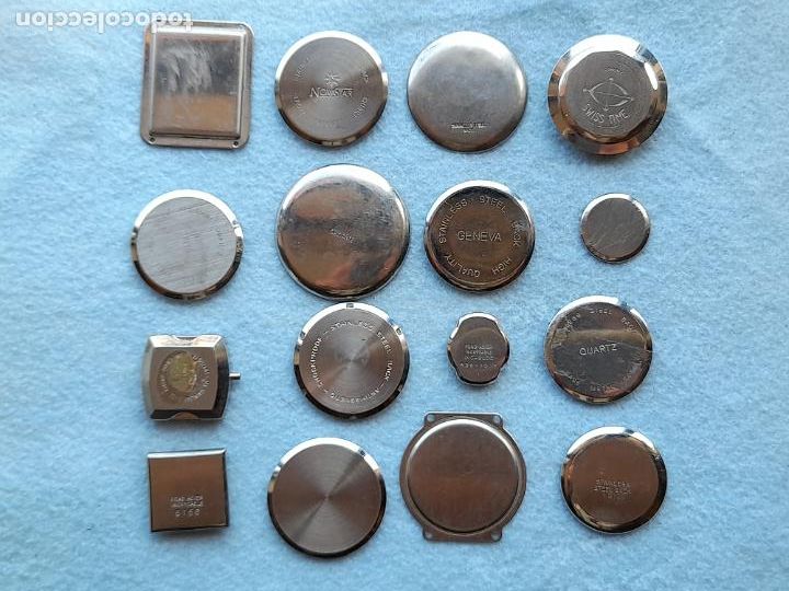 Pi&egrave;ces de rechange de montres et horloges: Lote de 16 Tapas para Relojes de Pulsera
