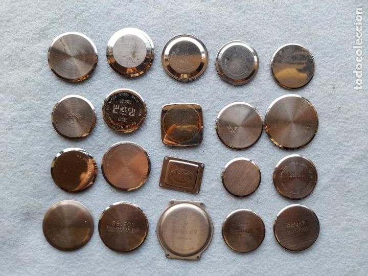 Pi&egrave;ces de rechange de montres et horloges: Lote de 16 Tapas para Relojes de Caballero