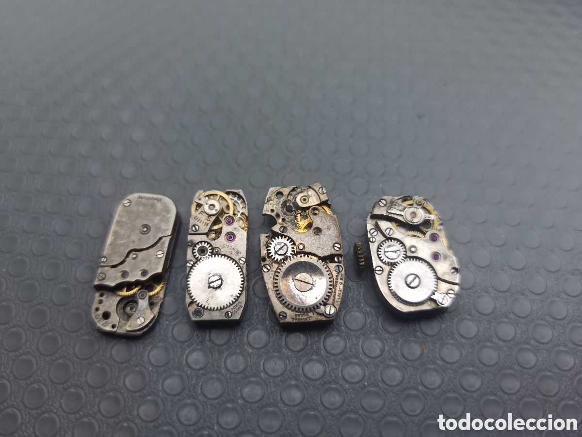 Recambios de relojes: Lote de 4 mecanismo para piezas