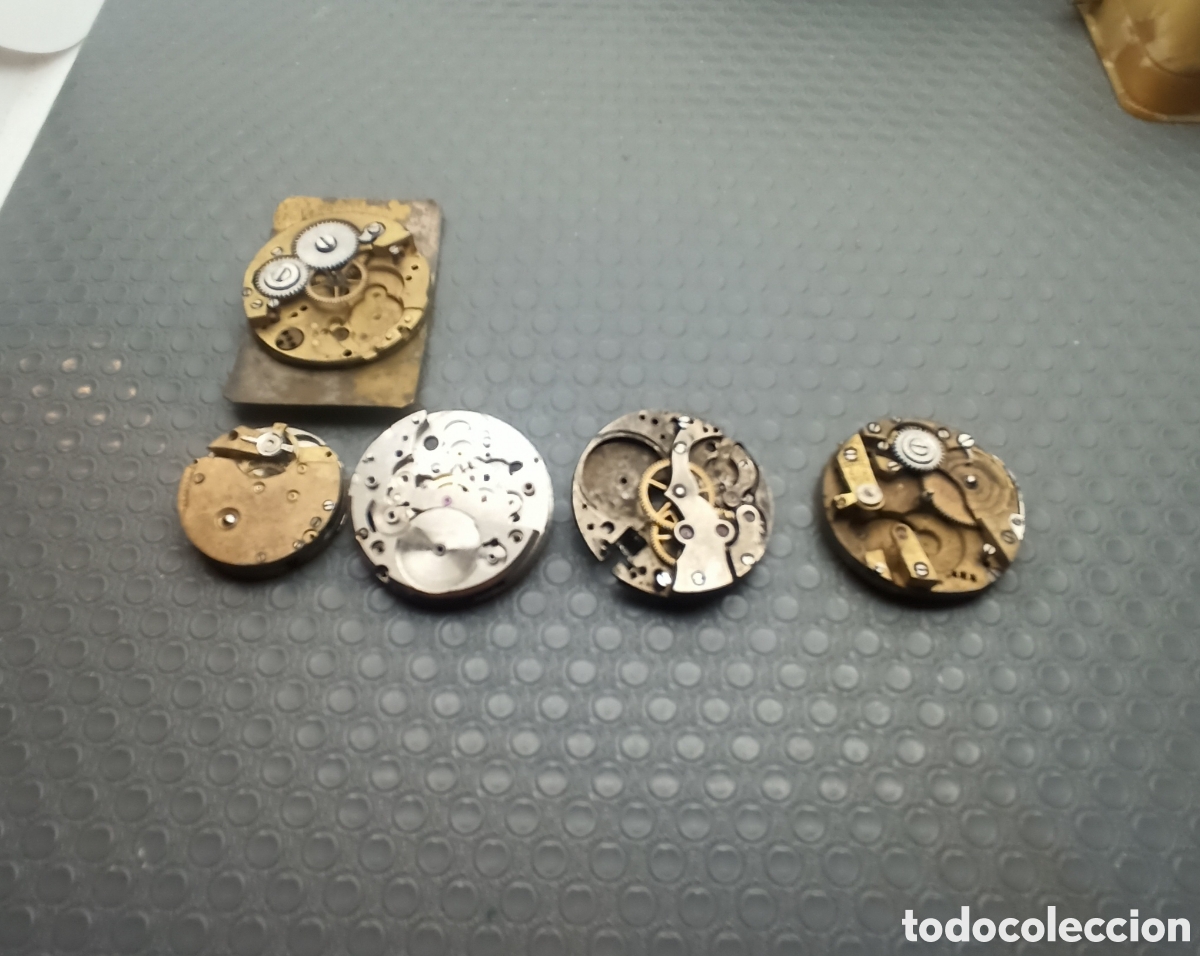 Recambios de relojes: Lote de 5 mecanismos para piezas - Foto 1
