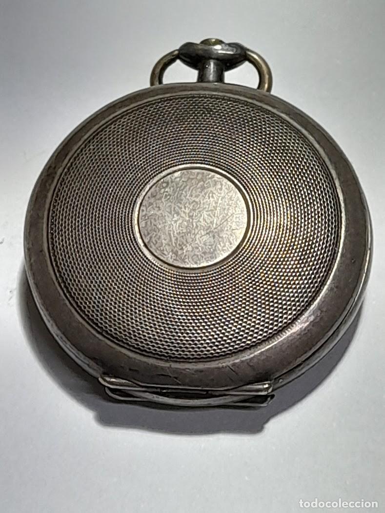 Recambios de relojes: Caja plata para adaptar una m&aacute;quina + su esfera, peso 11 g. - (falta bisel) - 5 fotos - (cd-7007)