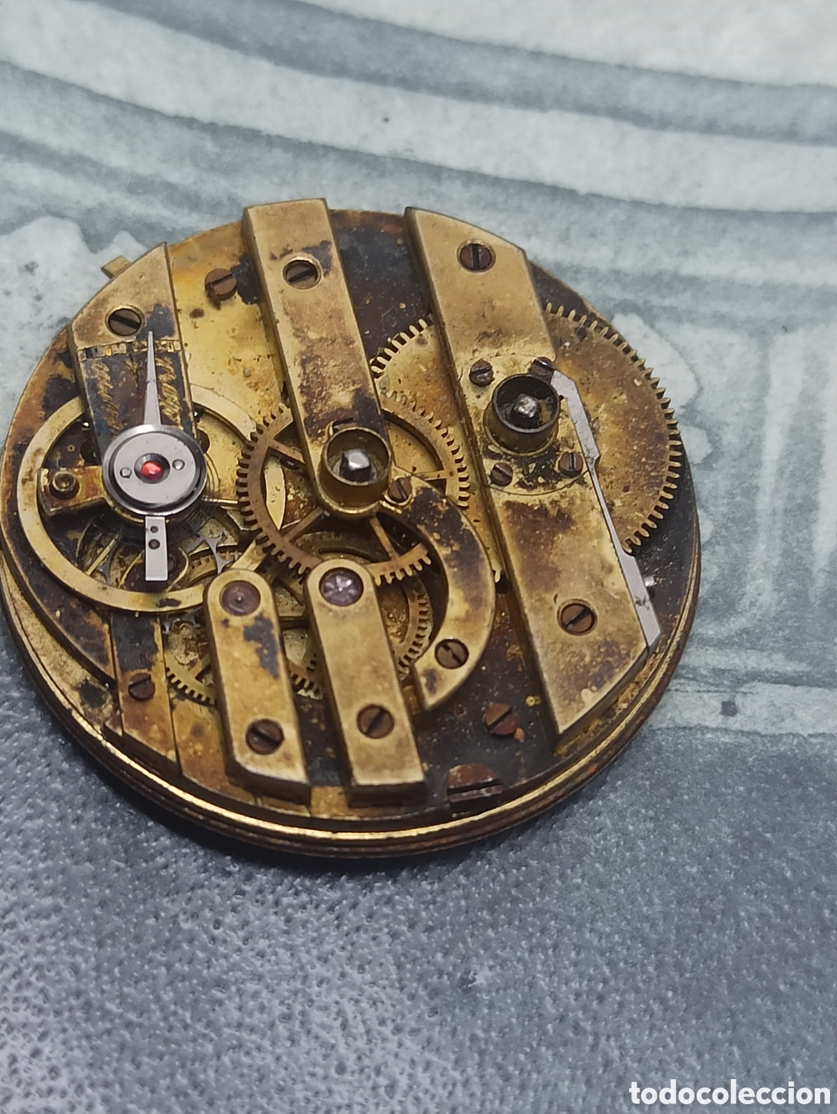 Recambios de relojes: Mecanismo reloj de bolsillo funciona - Foto 3
