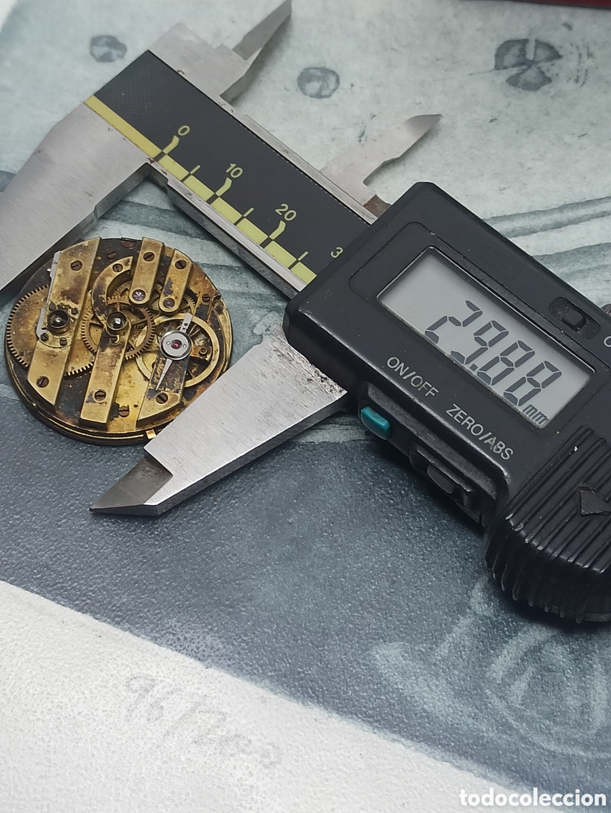 Recambios de relojes: Mecanismo reloj de bolsillo funciona - Foto 4