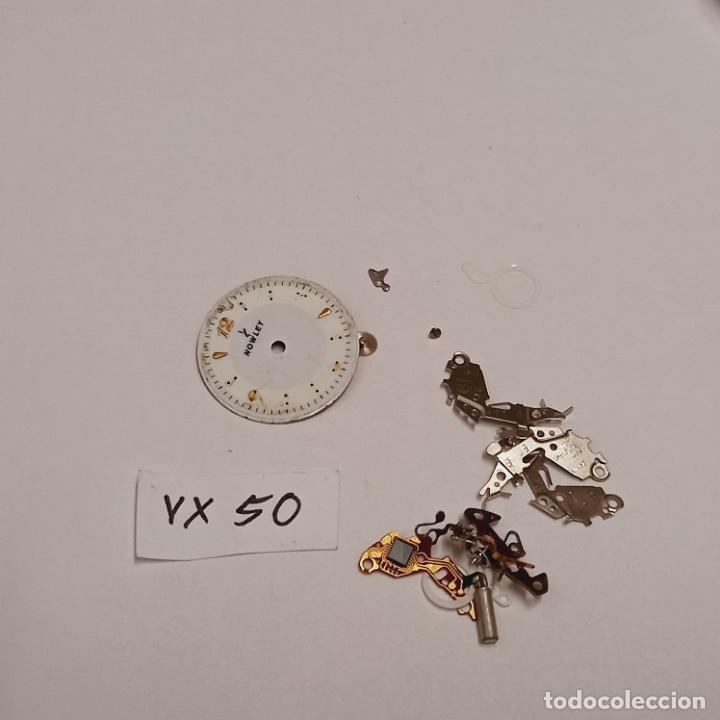 Pe&ccedil;as de reposi&ccedil;&atilde;o de rel&oacute;gios: VX 50, restos de mecanismo