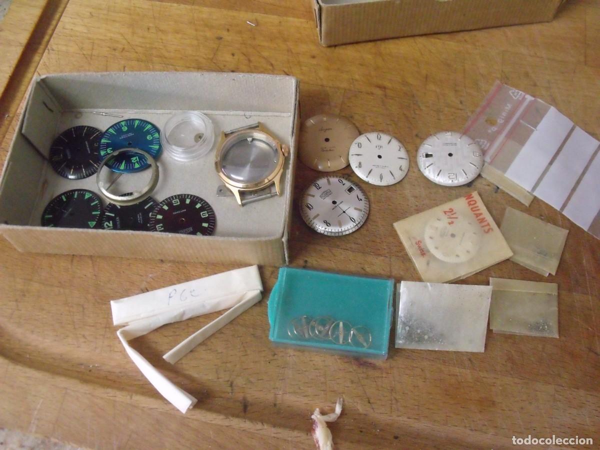 Recambios de relojes: Gran lote de piezas para reparacion de relojeria mecanica-lote 550