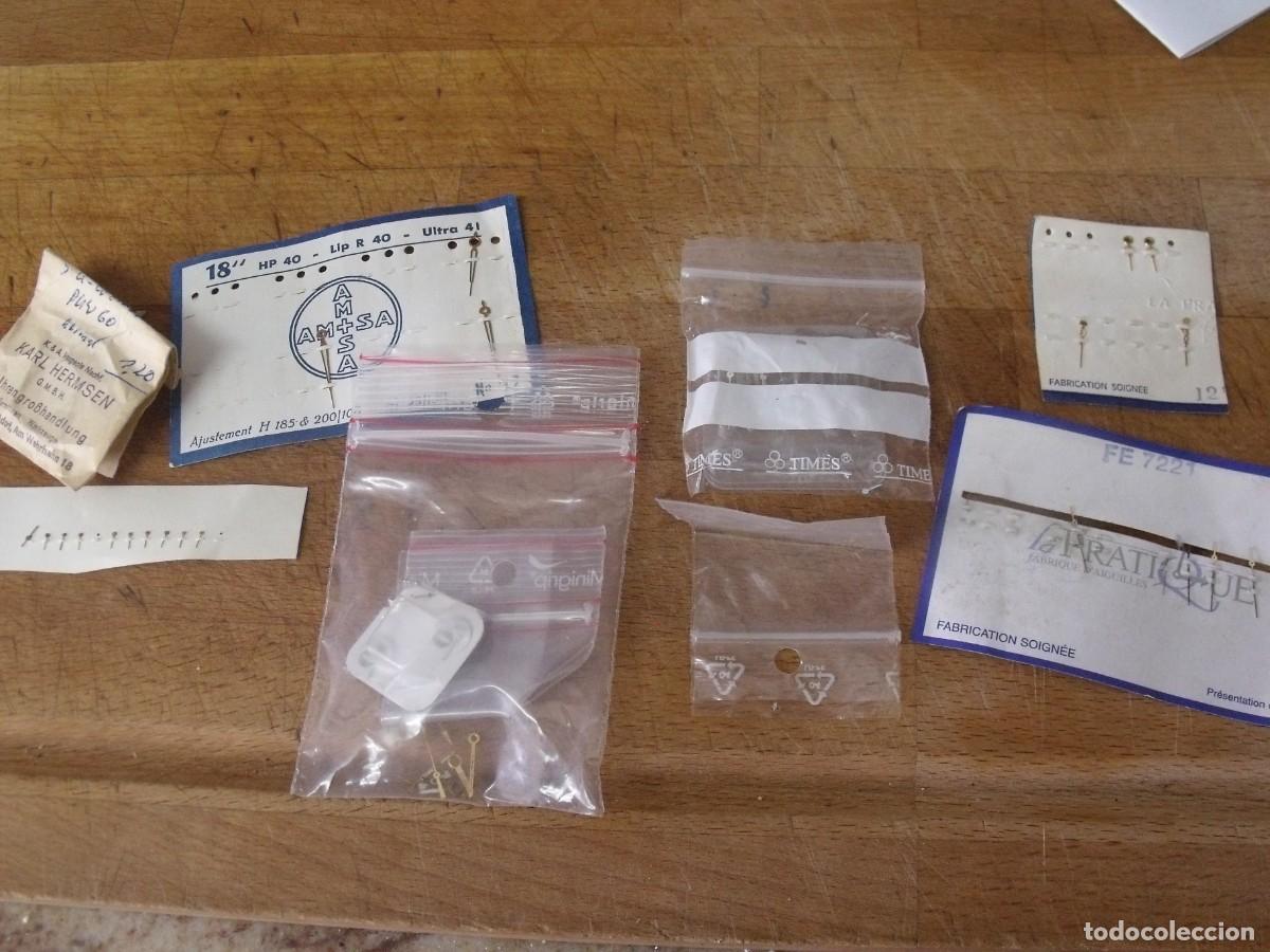Ersatzteile f&uuml;r Uhren: Gran lote de piezas para reparacion de relojeria mecanica-lote 550-LOTE DE AGUJAS PARA RELOJ PULSERA