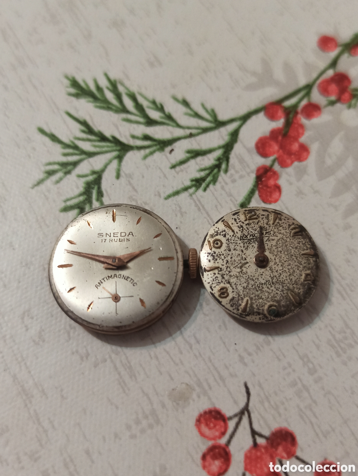 Recambios de relojes: Lote de 2 mecanismos Exactus, Sneda - Foto 2