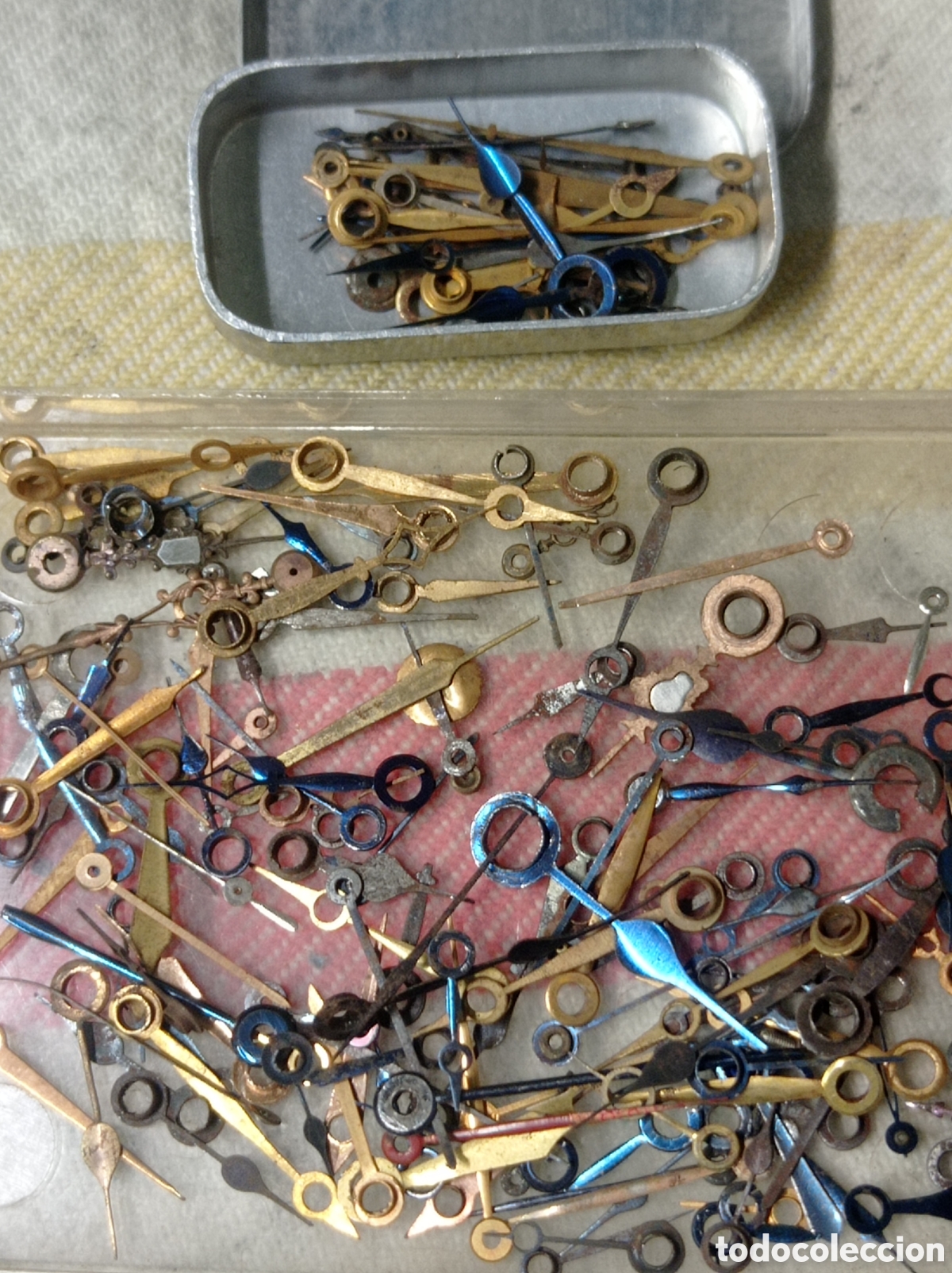 Recambios de relojes: Lote agujas saetas reloj antiguo surtidas