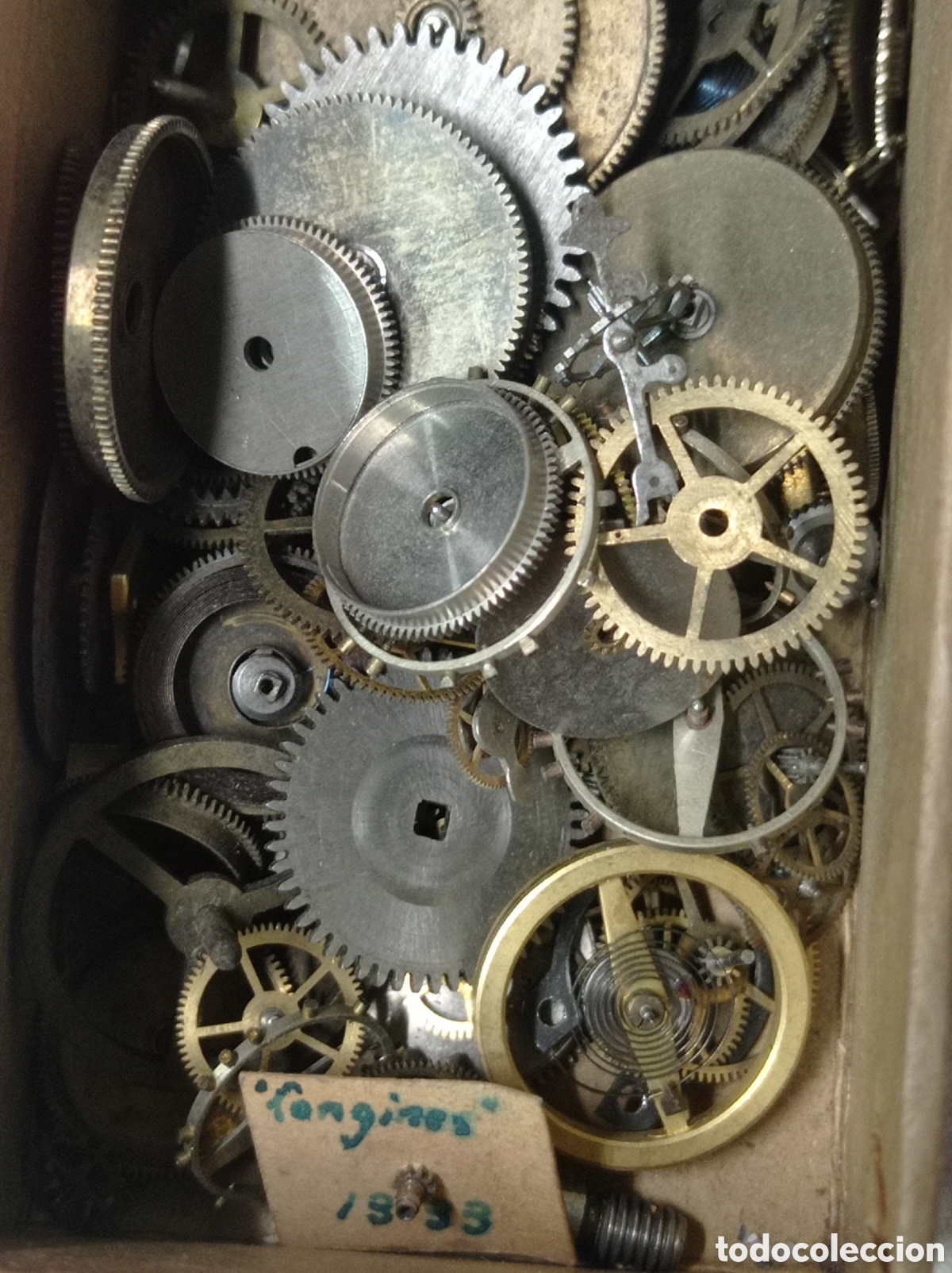 Recambios de relojes: Lote piezas antiguas de reloj