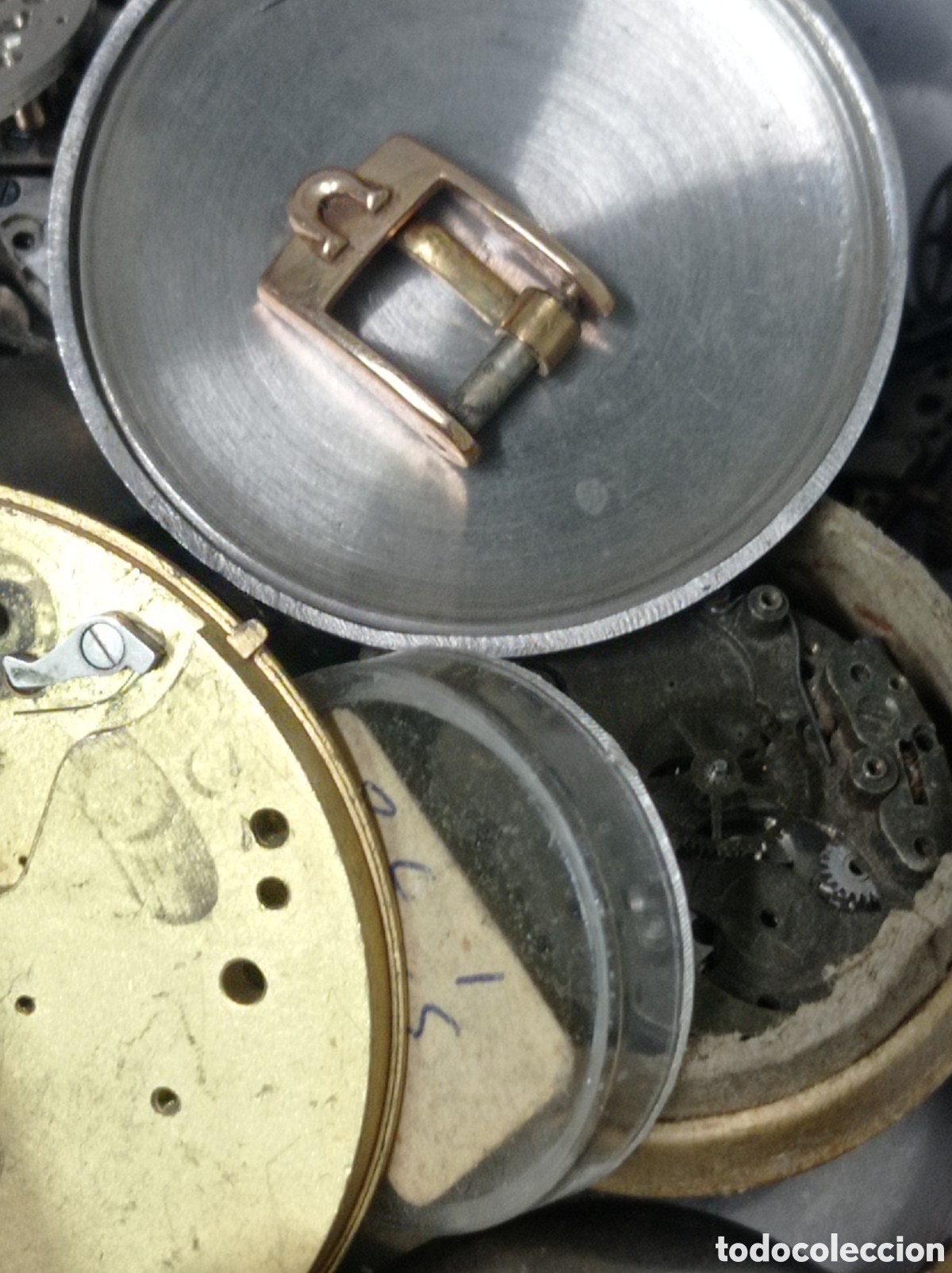 Recambios de relojes: Lote piezas antiguas de reloj